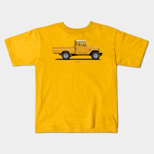 Land Cruiser FJ45 Pick Up Yellow Kids T-Shirt